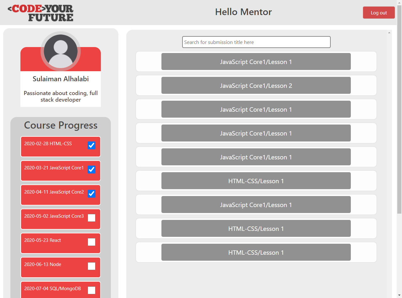 Feedback Tracker project photo